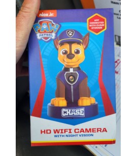 PAW Patrol Chase 1080p HD Wifi Security Camera. 1460 Units. EXW San Diego